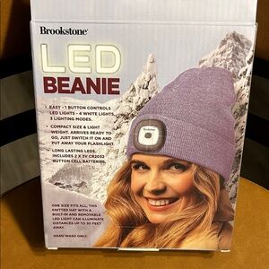 Brookstone LED Beanie - Purple